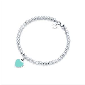 Tiffany & Co. Tiffany Blue Heart Tag Bead Bracelet, 4mm